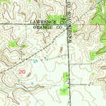 United States Geological Survey Campbellsburg, IN (1957, 24000-Scale) digital map