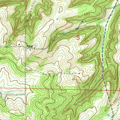 United States Geological Survey Campbellsburg, IN (1957, 24000-Scale) digital map