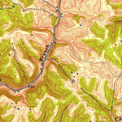United States Geological Survey Campbellsburg, KY (1952, 24000-Scale) digital map