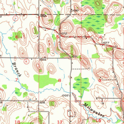 United States Geological Survey Campbellsport, WI (1955, 62500-Scale) digital map
