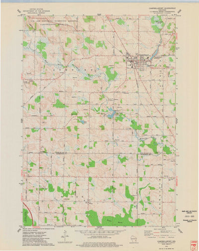 United States Geological Survey Campbellsport, WI (1974, 24000-Scale) digital map