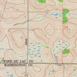 United States Geological Survey Campbellsport, WI (1974, 24000-Scale) digital map