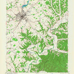 United States Geological Survey Campbellsville, KY (1953, 24000-Scale) digital map