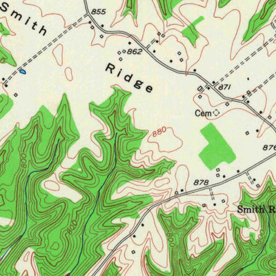 United States Geological Survey Campbellsville, KY (1953, 24000-Scale) digital map