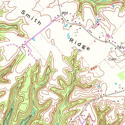 United States Geological Survey Campbellsville, KY (1970, 24000-Scale) digital map