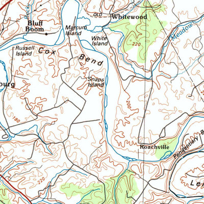 United States Geological Survey Campbellsville, KY (1986, 100000-Scale) digital map
