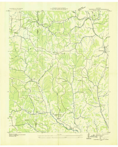 United States Geological Survey Campbellsville, TN (1936, 24000-Scale) digital map