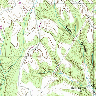 United States Geological Survey Campbellsville, TN (1951, 24000-Scale) digital map