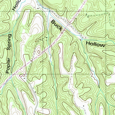 United States Geological Survey Campbellsville, TN (1951, 24000-Scale) digital map