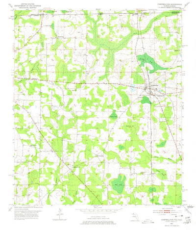 United States Geological Survey Campbellton, FL-AL (1952, 24000-Scale) digital map