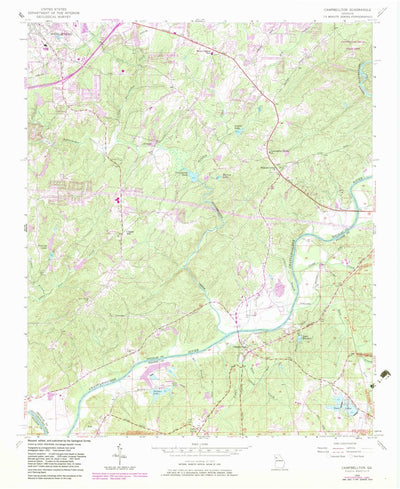 United States Geological Survey Campbellton, GA (1954, 24000-Scale) digital map