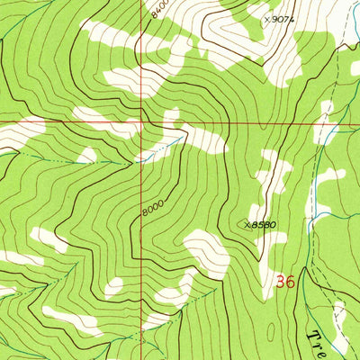 United States Geological Survey Campfire Lake, MT (1972, 24000-Scale) digital map