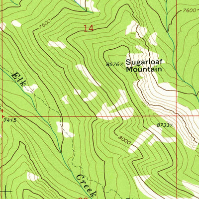 United States Geological Survey Campfire Lake, MT (1972, 24000-Scale) digital map