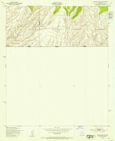 United States Geological Survey Campini Mesa, AZ (1948, 24000-Scale) digital map
