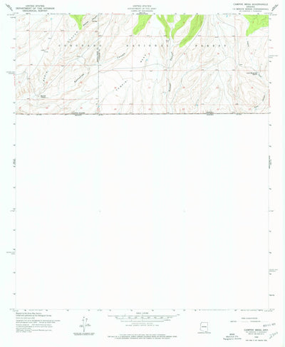 United States Geological Survey Campini Mesa, AZ (1958, 24000-Scale) digital map