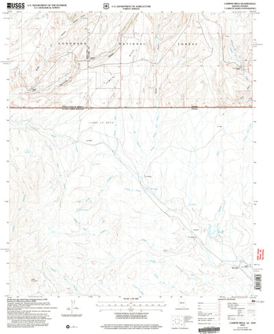 United States Geological Survey Campini Mesa, AZ (2004, 24000-Scale) digital map