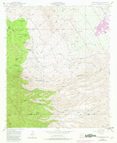 United States Geological Survey Campo Bonito, AZ (1948, 24000-Scale) digital map