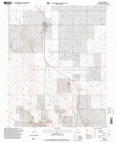 United States Geological Survey Campo, CO (1996, 24000-Scale) digital map