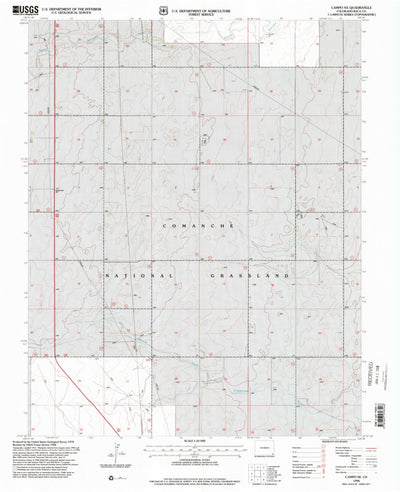 United States Geological Survey Campo NE, CO (1996, 24000-Scale) digital map