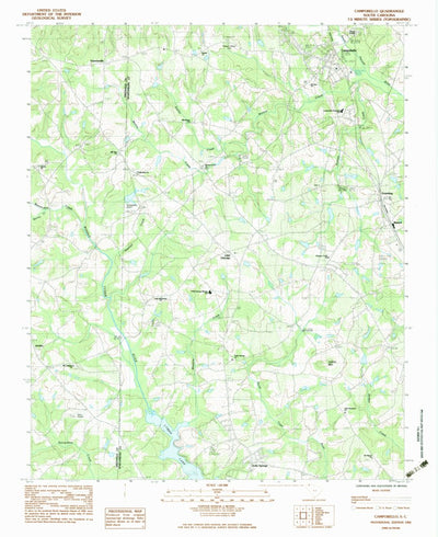 United States Geological Survey Campobello, SC (1983, 24000-Scale) digital map