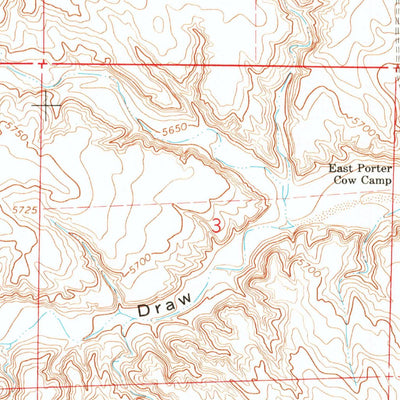 United States Geological Survey Campstool, WY-CO (1963, 24000-Scale) digital map
