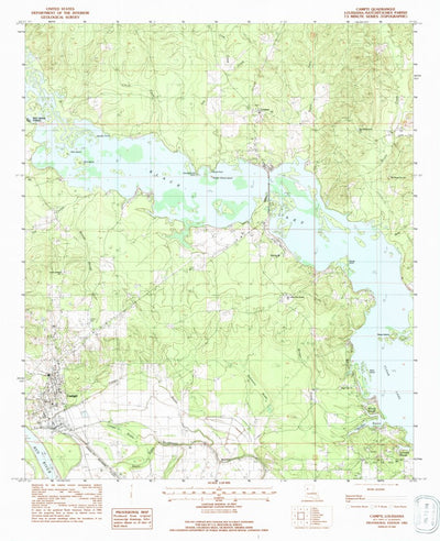 United States Geological Survey Campti, LA (1983, 24000-Scale) digital map