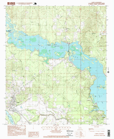 United States Geological Survey Campti, LA (1996, 24000-Scale) digital map