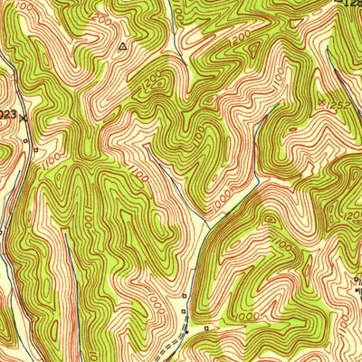 United States Geological Survey Campton, KY (1952, 24000-Scale) digital map