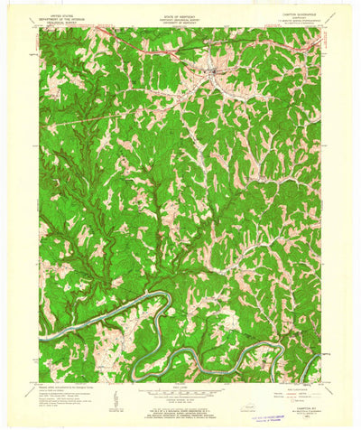 United States Geological Survey Campton, KY (1961, 24000-Scale) digital map