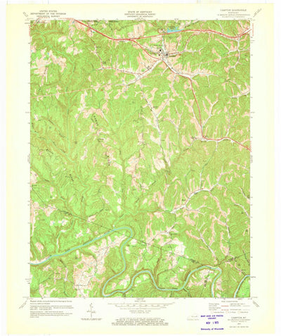 United States Geological Survey Campton, KY (1972, 24000-Scale) digital map