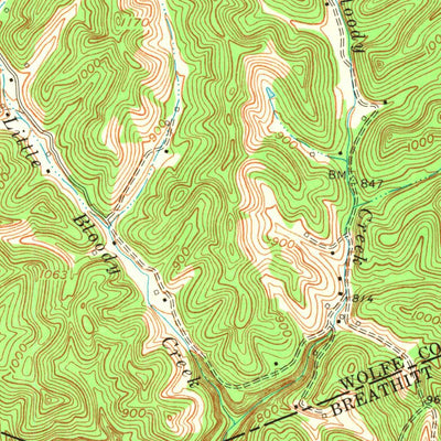United States Geological Survey Campton, KY (1972, 24000-Scale) digital map