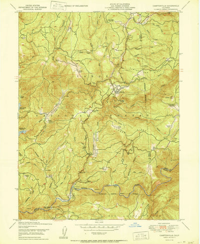United States Geological Survey Camptonville, CA (1950, 24000-Scale) digital map