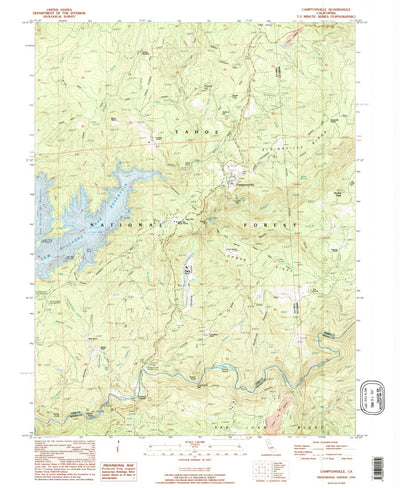 United States Geological Survey Camptonville, CA (1995, 24000-Scale) digital map