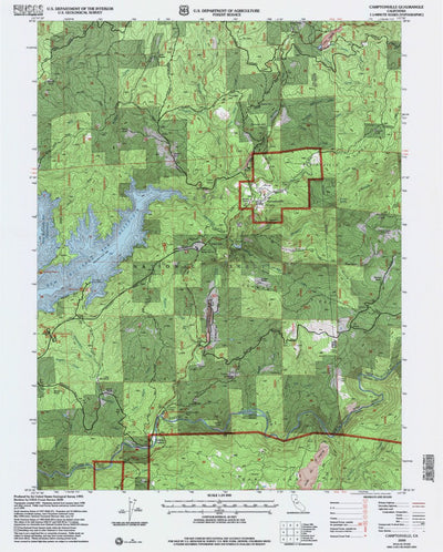 United States Geological Survey Camptonville, CA (2000, 24000-Scale) digital map