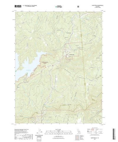 United States Geological Survey Camptonville, CA (2022, 24000-Scale) digital map