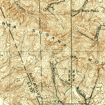 United States Geological Survey Camulos, CA (1903, 125000-Scale) digital map