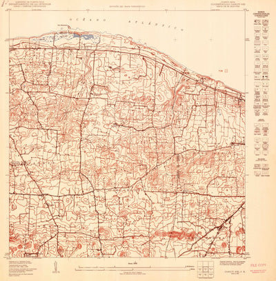 United States Geological Survey Camuy NE, PR (1950, 10000-Scale) digital map