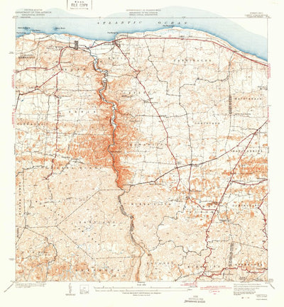 United States Geological Survey Camuy, PR (1942, 30000-Scale) digital map