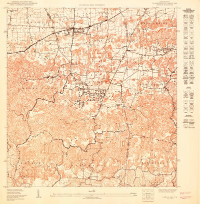 United States Geological Survey Camuy SE, PR (1950, 10000-Scale) digital map