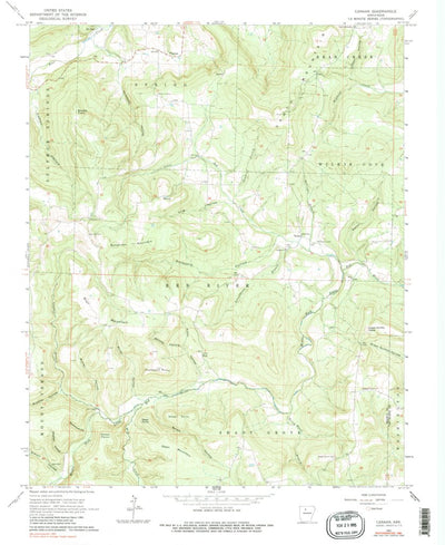 United States Geological Survey Canaan, AR (1962, 24000-Scale) digital map