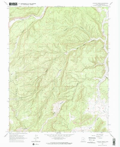 United States Geological Survey Canaan Creek, UT (1964, 24000-Scale) digital map