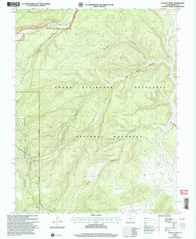 United States Geological Survey Canaan Creek, UT (2002, 24000-Scale) digital map