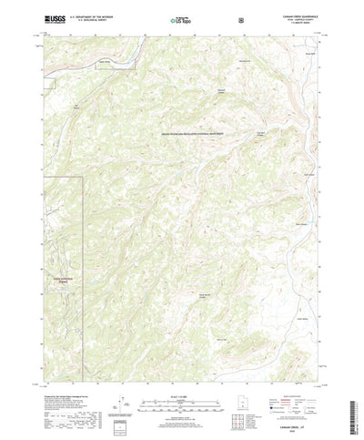 United States Geological Survey Canaan Creek, UT (2020, 24000-Scale) digital map