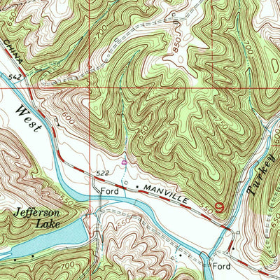 United States Geological Survey Canaan, IN (1971, 24000-Scale) digital map