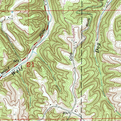 United States Geological Survey Canaan, IN (1971, 24000-Scale) digital map