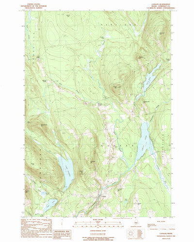 United States Geological Survey Canaan, ME (1989, 24000-Scale) digital map