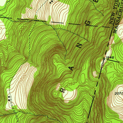 United States Geological Survey Canaan, NY-MA (1946, 24000-Scale) digital map