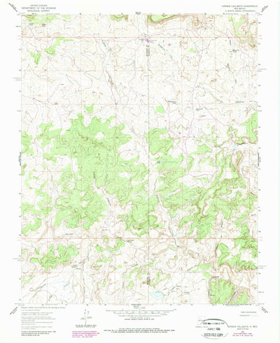 United States Geological Survey Canada Calladita, NM (1961, 24000-Scale) digital map