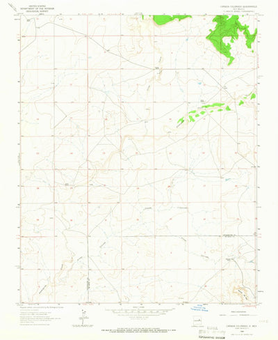 United States Geological Survey Canada Colorado, NM (1964, 24000-Scale) digital map