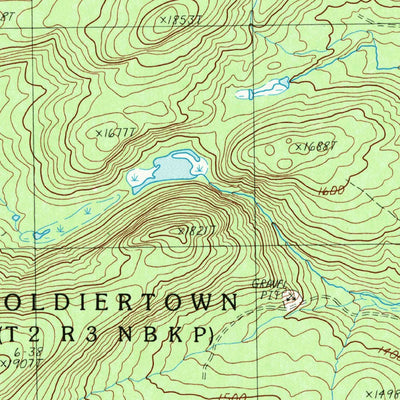 United States Geological Survey Canada Falls Lake, ME (1989, 24000-Scale) digital map